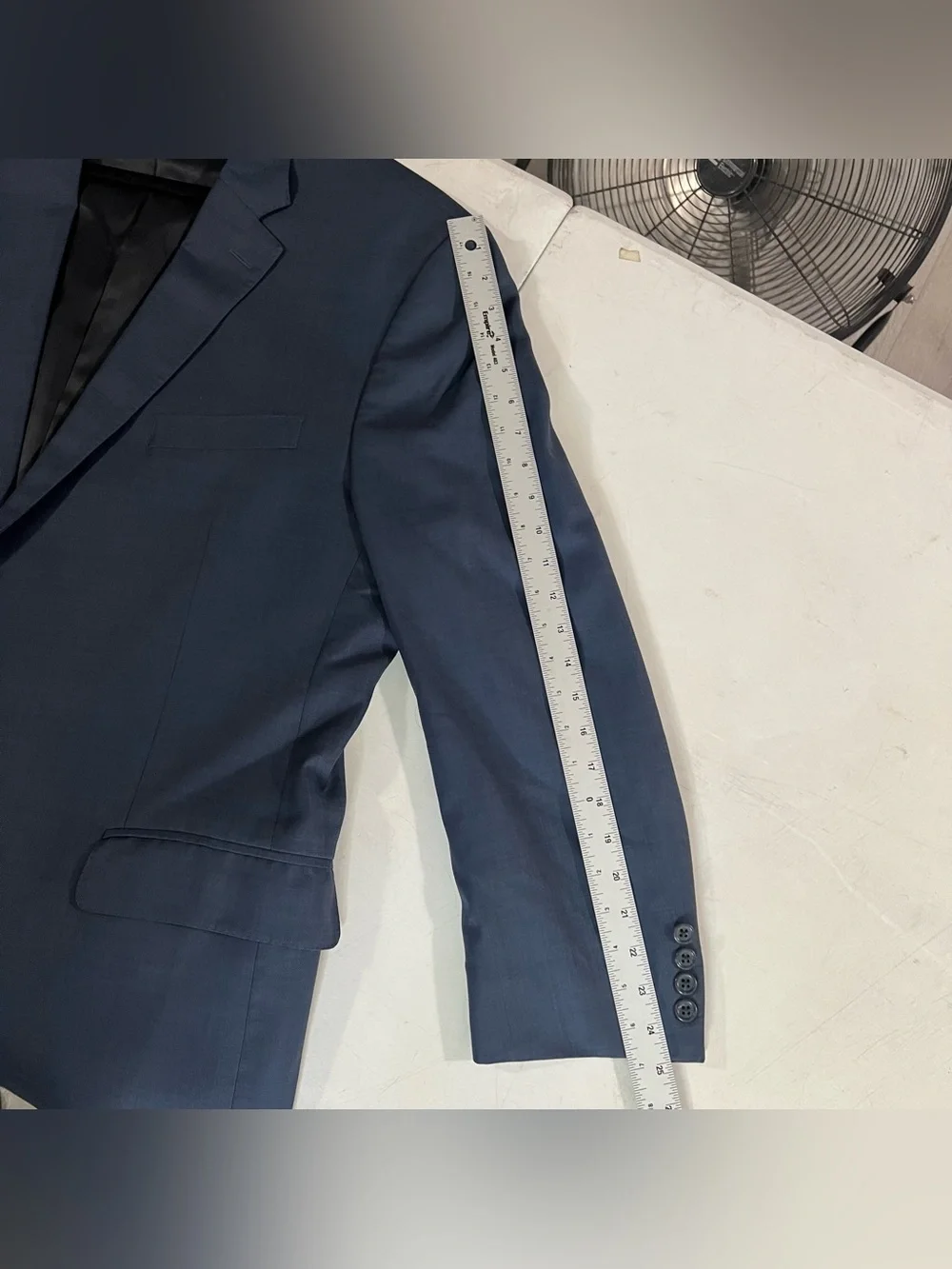 Peter Millar 100% Wool Sport Coat Blazer Mens 48T Tall Blue Golf